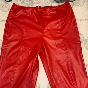 Red micheal Jackson like jeggings
